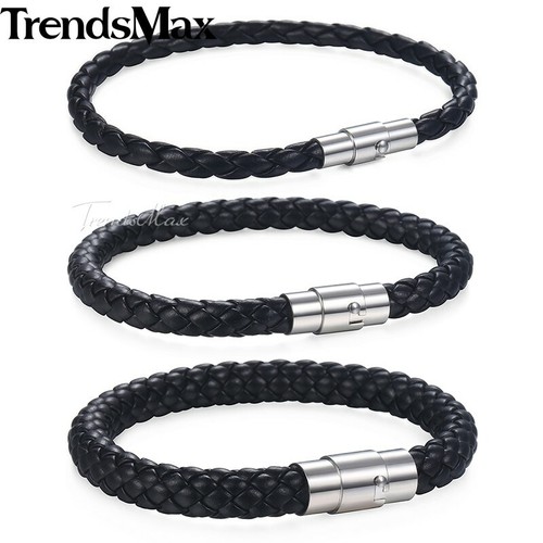 Bracciale pelle 6 8mm - bracciale, in
