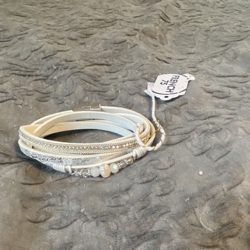 Bracciale multifilo bianco