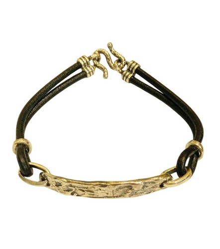 Bracciale uomo maeva targhetta - bracciale,
