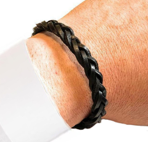Bracciale uomo pelle - in,
