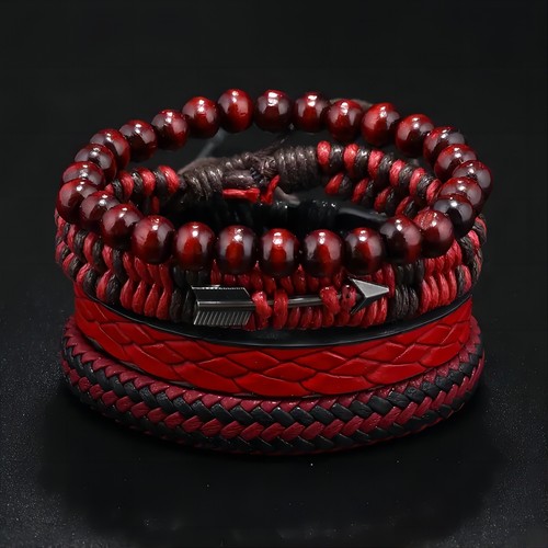 Bracciale uomo vintage pelle - bracciale,