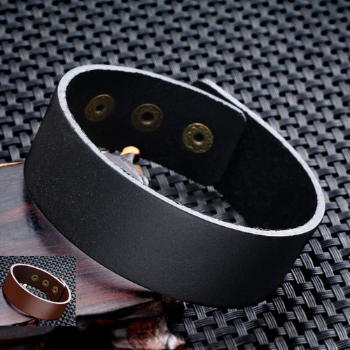 Bracciale cuoio pelle - bracciale, cuoio/