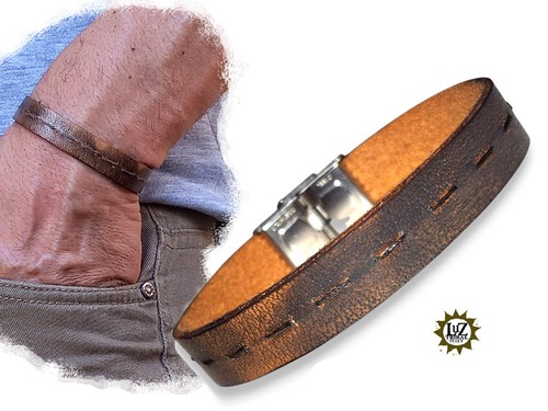 Bracciale uomo cuoio - bracciale,
