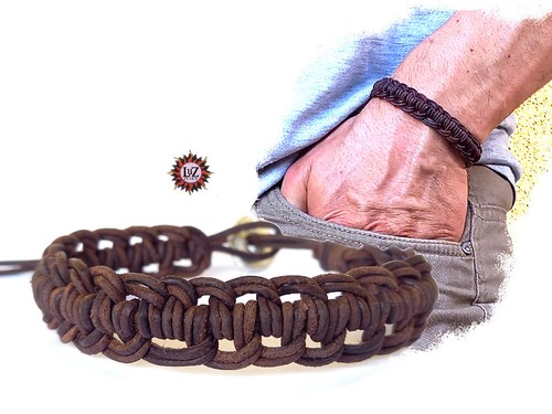 Bracciale uomo cuoio di - cuoio,