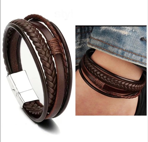 Bracciale uomo cuoio - -, in