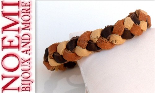 Bracciale uomo cuoio pelle - uomo,