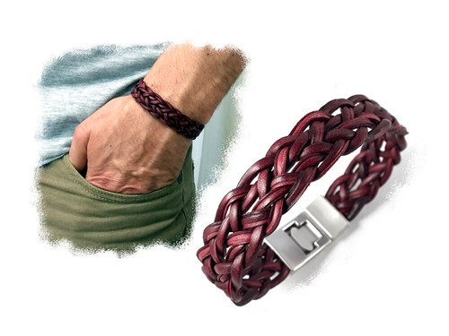 Bracciale uomo cuoio - uomo, in