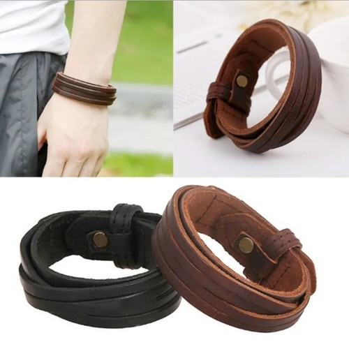 Bracciale pelle cuoio - in,
