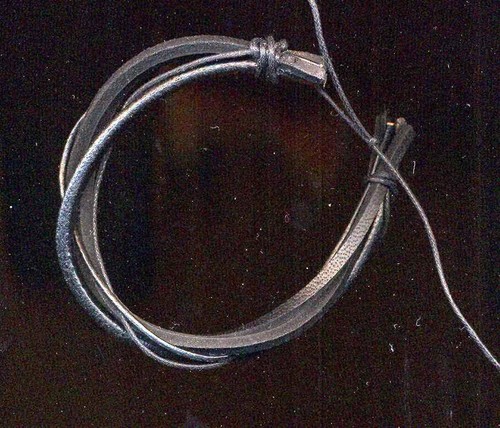 Bracciale cuoio nero - , multifilo