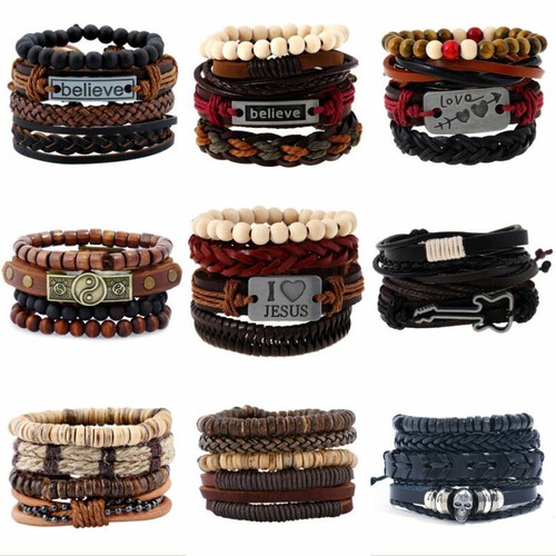 Bracciale uomo vera pelle