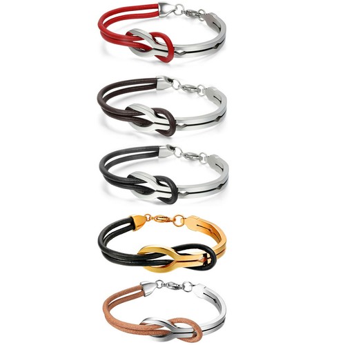 Bracciale uomo donna pelle