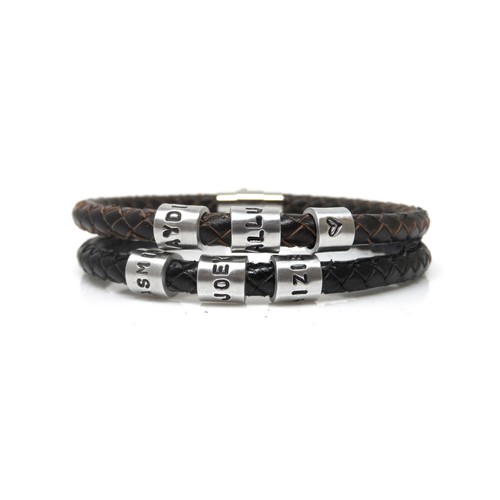 Bracciale uomo pelle - bracciale,