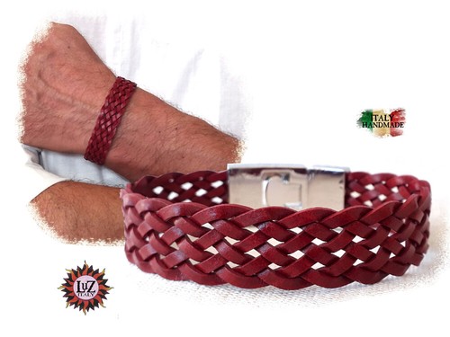 Bracciale uomo cuoio - in,