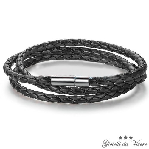 Bracciale giro doppio pelle - giro,