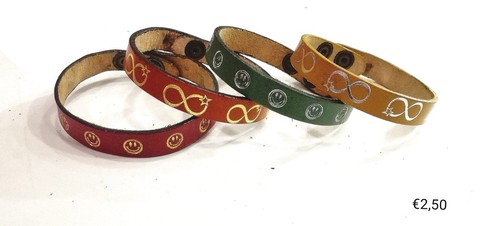 Box pezzi bracciali cuoio - pezzi,